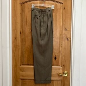 Embassy Row tan cuffed trousers.